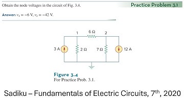 Practice Problem 3.1 - (2020) Fundamental of Electric Circuits (Sadiku) 7th Ed