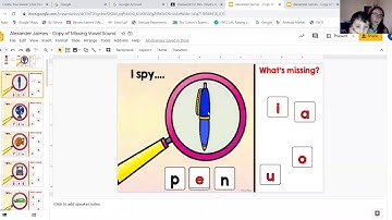 submitting a google slide assignment