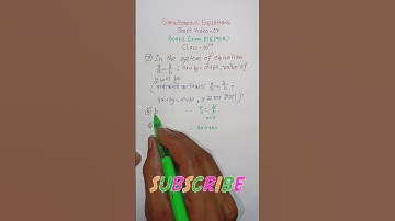 #class 10 pair of linear equations in two variables mcq#board exam# mcq#pyq#short video -07