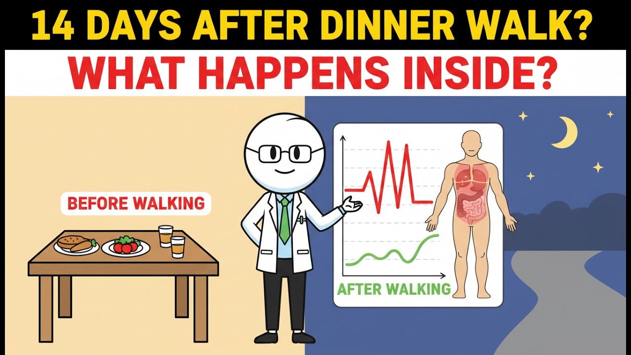 What Happens If You Walk After Dinner for 14 Days? (Blood Sugar & Fat Loss Science)