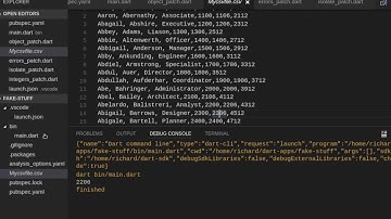 CSV File Manipulation in Dart:  04 csv_sheet Package