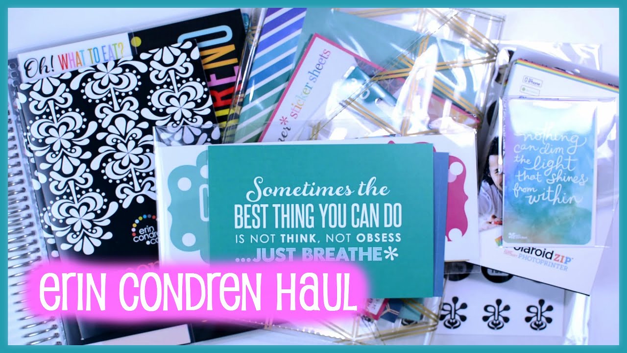 Erin Condren Haul |  RanDumbKay
