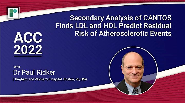 ACC 22: Secondary Analysis of CANTOS Finds LDL & HDL Predict Residual Risk of Atherosclerotic Events