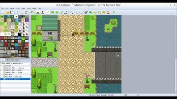 RPG Maker Tutorial Part 030: 1 Hour Of Mapping In 12 Minutes - Making "A Human In Monsteropolis"