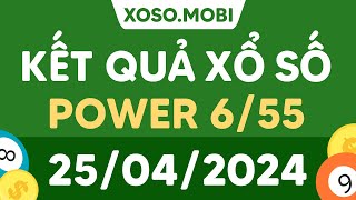 XS Vietlott hôm nay 25/4/2024 - Xổ số Power 6/55 - XS Vietlott 6/55 Thứ 5 ngày 25 Tháng 4