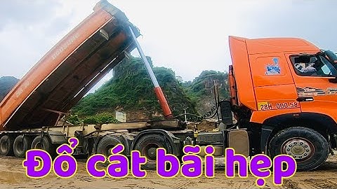 Đi lấy cát ngày mưa P2 - Lùi đổ bãi hẹp - #truckdriver #driver 