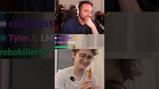 Squeex reacting to Michael Reeves eating a chicken foot tip to tip China #squeex #tiptotip #ludwig