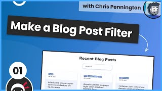 Make a Blog Post Filter #1 - Intro & HTML Setup