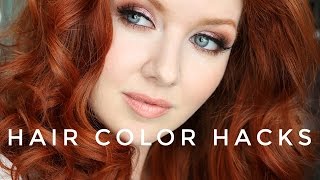 Hair Color Hacks | + My New RED Hair Color!