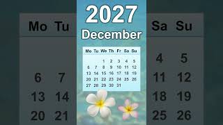 December 2027 Calendar