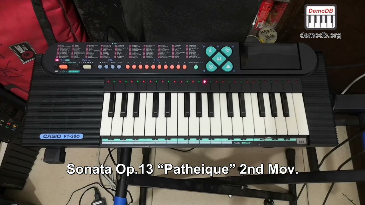 Casio PT-380 Built-in ROM Demo Songs - YouTube