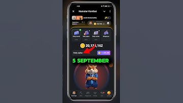 5 September Daily Cipher Code | Hamster Combat Daily Cipher