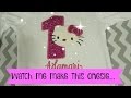 Watch me make this onesie ~ brother pe770 pe800 Embroidery business etsy seller ~ vlog Nov 21 2016