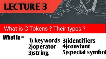 Tokens in C Programming | Types of tokens | What is C Token and their type |  smart learn