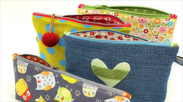 How To Make a Simple Zipper Pouch | Beginner Sewin...