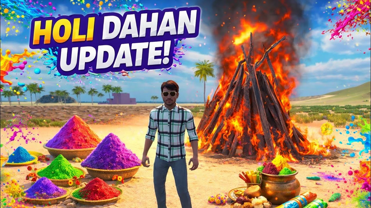 Holi Dahan ka update कैसे ले indian vehicles simulator 3d