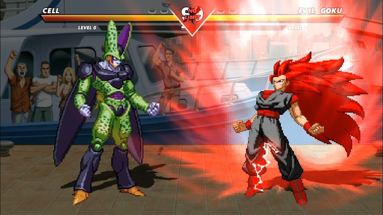 PERFECT CELL vs EVIL GOKU - High Level Insane Fight! - YouTube