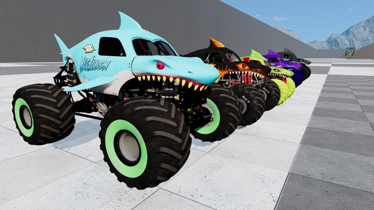 Epic High Speed Monster Truck Jumps & Crashes #135 BeamNG.Drive
