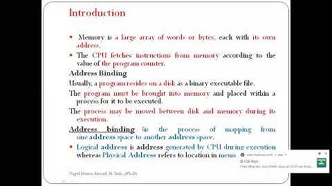 JNTUK R19 II CSE SEM 2 OS UNIT 3 ADDRESS BINDING LECTNO 24
