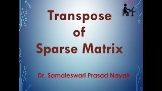 13. Transpose of Sparse Matrix