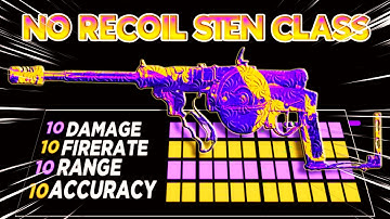 the *NO RECOIL* STEN CLASS in VANGUARD SEASON 1! (BEST STEN CLASS SETUP)
