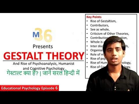 கெஸ்டால்ட் கோட்பாடு மற்றும் பிற சிந்தனைகளின் எழுச்சி| கல்வி உளவியல் அத்தியாயம் 6