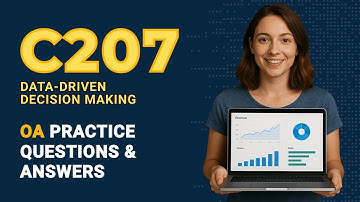 Data-Driven Decision Making C207 OA – Real-Style Exam Q&A You Need