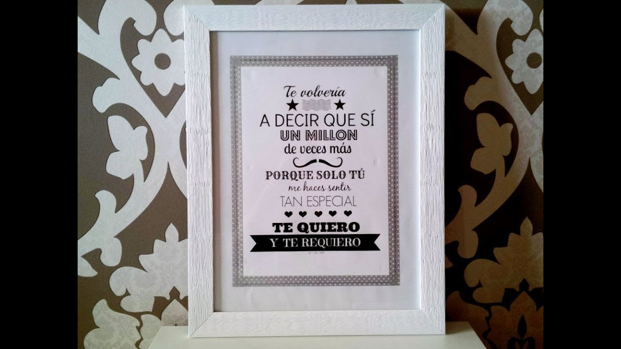 DIY lámina art print para declarar tu amor GRATIS - YouTube