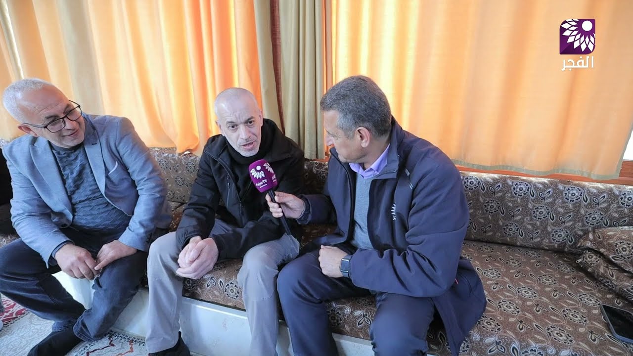 لقاء الأسير المحرر أحمد مصطفى ياسين فني من بلدة صيدا شمال طولكرم المحكوم  3 مؤبدات و30 عام
