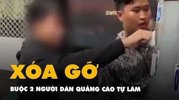 Buộc 2 người dán quảng cáo hút hầm cầu phải gỡ, xóa