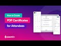 Create certificates in wordpress for event attendees with pdf certificate builder