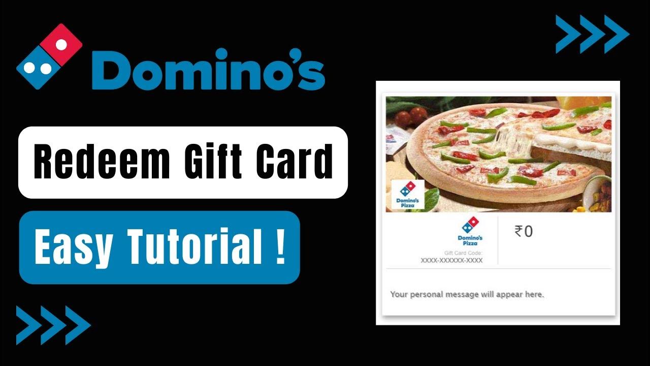 How to Redeem Domino's Gift Card ! YouTube