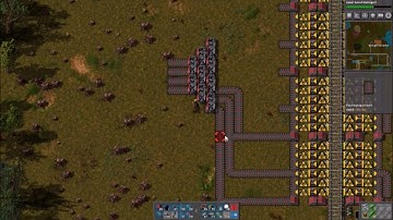 lets play factorio with Brightblade episode 38 : Finishing the Iron unloading station