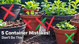 5 Mistakes To Avoid with Pots & Containers Beginner Gardeners, Watch This!