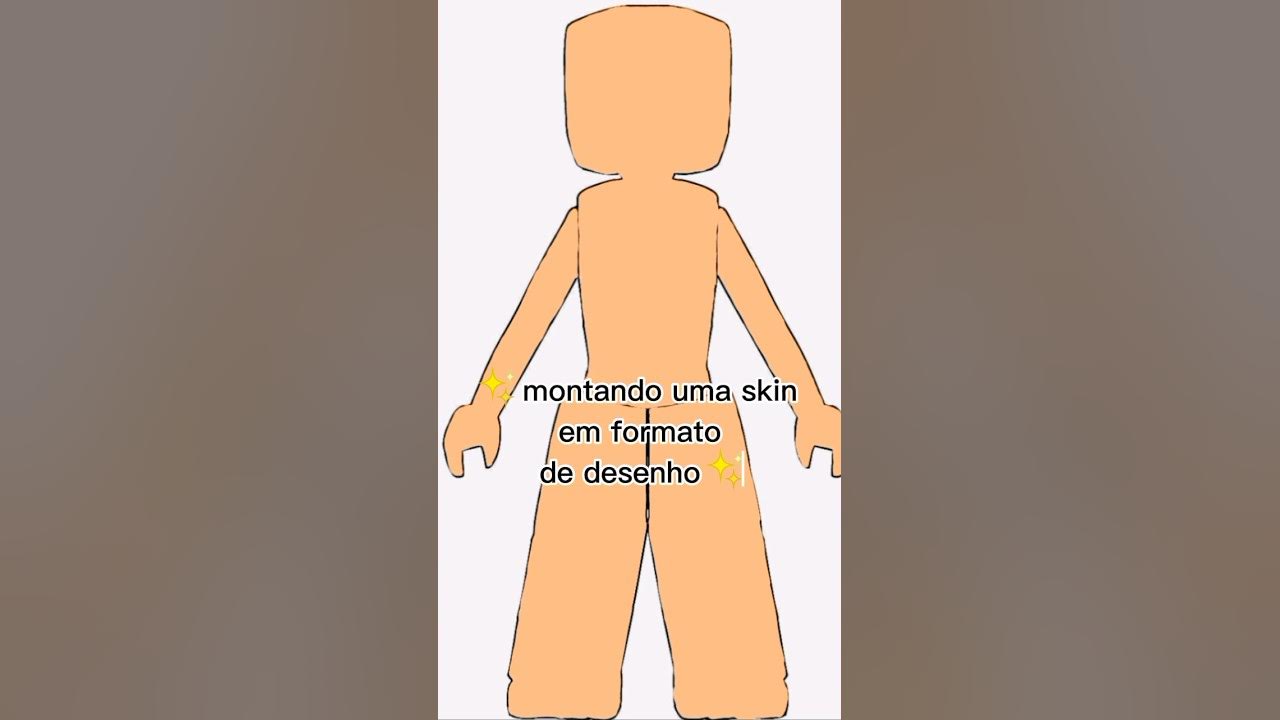 ✨Montando Uma Skin Em Formato De Desenho✨ - roblox 