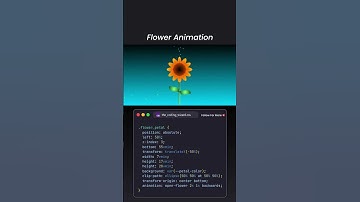 🌼 Flower Animation Using HTML, CSS & JavaScript | Creative Coding Project | Coding Shorts