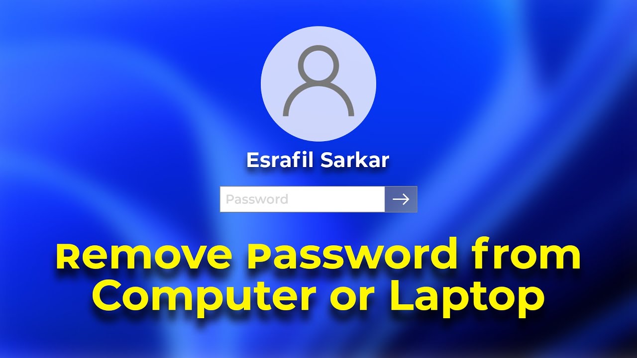 how-to-remove-password-from-computer-remove-password-from-laptop