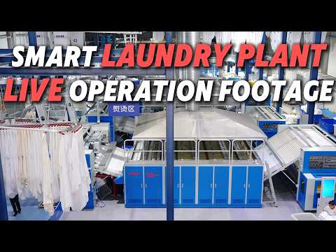 Automated Industrial Laundry Plant Operation | Kingstar Full Laundry System