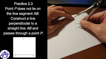 2.3 Constructing a perpendicular line passing through a point not on a line (Tutorial– Step-by-Step)