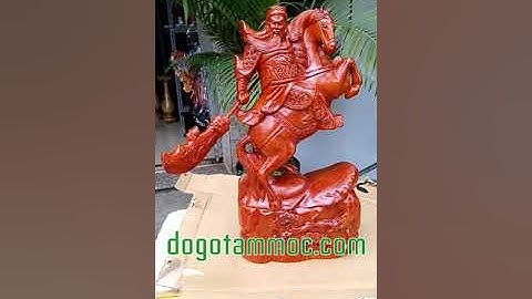 Tượng Quan Vân Trường cưỡi ngựa cao 40cm 🌳 Đồ Gỗ Mỹ Nghệ 🌳 Tượng Gỗ Đẹp 🌳 Đồ Gỗ Phong Thủy