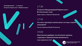 картинка: Открытие Недели мозга «Нейрогенетика»/«Что могут рассказать клетки мозга о нашем интеллекте?»