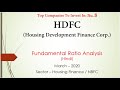 8. HDFC  Hindi Best Companies for Investment  Housing Development Finance Corp.  Fundamentals