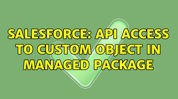 Salesforce: API access to custom object in managed package
