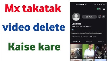 Mx takatak me video delete Kaise kare l how to delete Mx takatak video l @mojliteplus