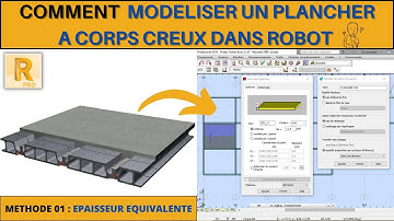 RSA 04: COMMENT MODELISER UN PLANCHER DE TYPE CORPS CREUX DANS ROBOT STRUCTURAL ANALYSIS ?