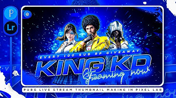 Pubg Live Stream Thumbnail Making In Pixel lab | In Android | Without Ps Touch