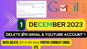 YouTube Inactive Account Policy | 1 December 2023 को Account और Channel हटाए जा रहे हैं
