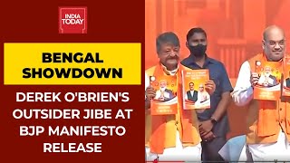 Derek O'Brien's 'Outsider Jibe' At BJP Manifesto; Resident Of Gujarat & MP Released Bengal Manifesto