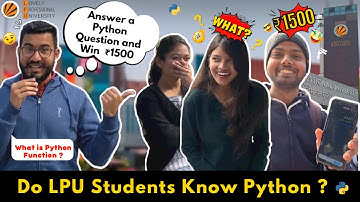 Can LPU Student Answer Simple Python Questions?