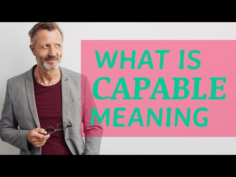 Capable | Meaning